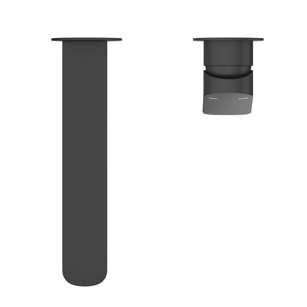 Kaza Wall-Spout Combo - 2P - TRIM KIT ONLY - Black
