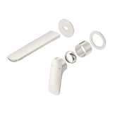 Kaza Wall-Spout Combo - 2P - TRIM KIT ONLY - Brushed Nickel