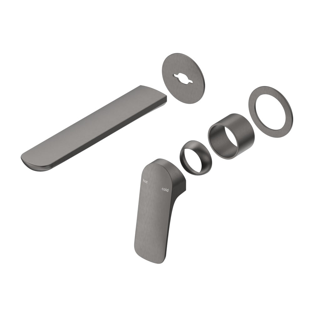 Kaza Wall-Spout Combo - 2P - TRIM KIT ONLY - Gunmetal