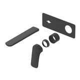 Kaza Wall-Spout Combo - 1P - TRIM KIT ONLY - Black
