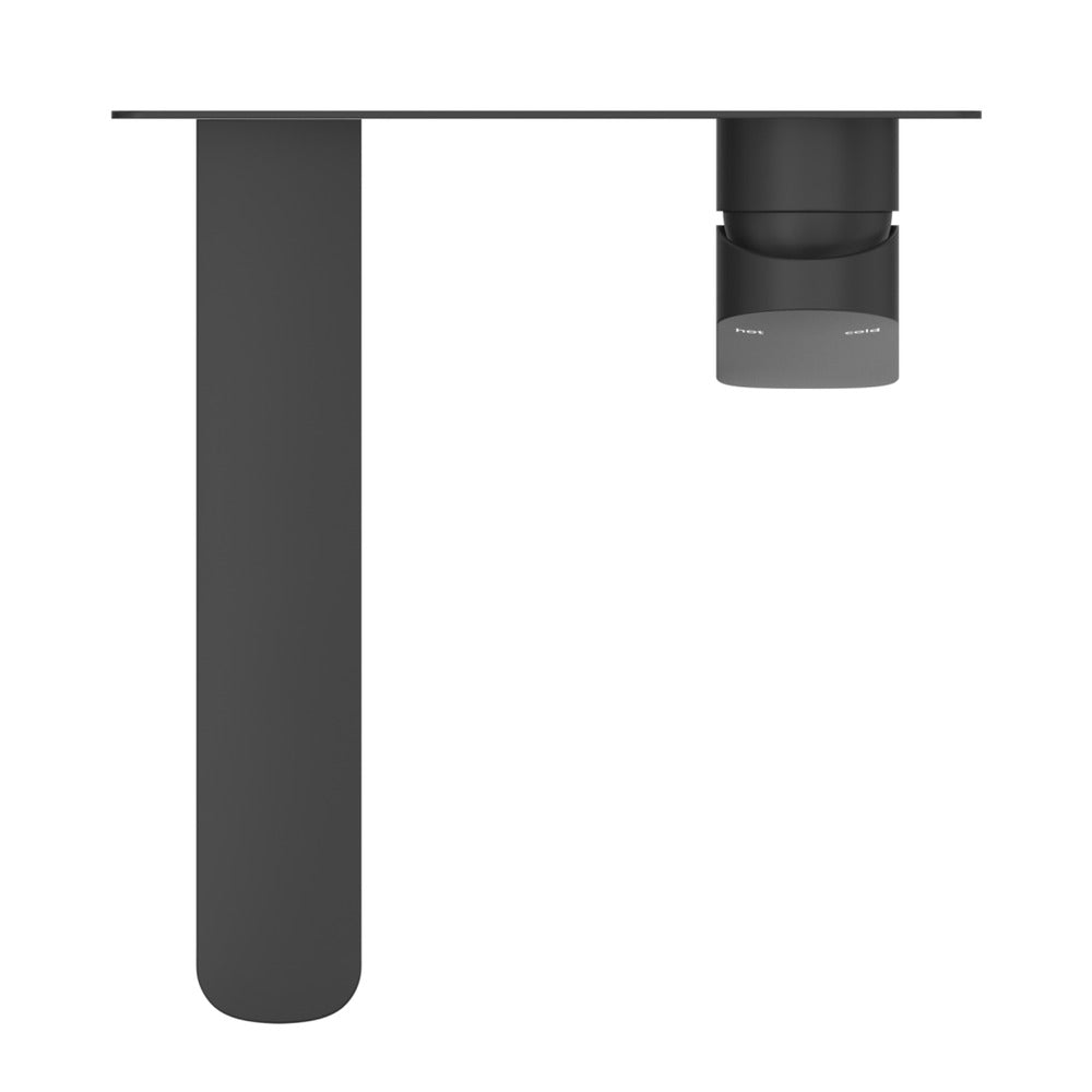 Kaza Wall-Spout Combo - 1P - TRIM KIT ONLY - Black