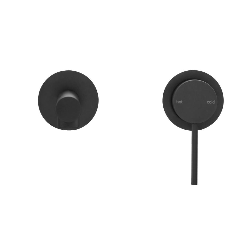 Mica Wall-Spout Combo - Straight Spout - 2P - TRIM KIT ONLY - Black