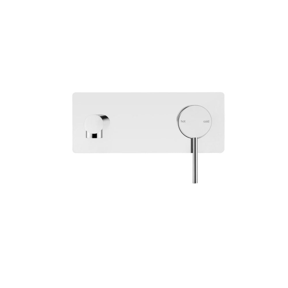 Mica Wall-Spout Combo - Straight Spout - 1P - TRIM KIT ONLY - Chrome