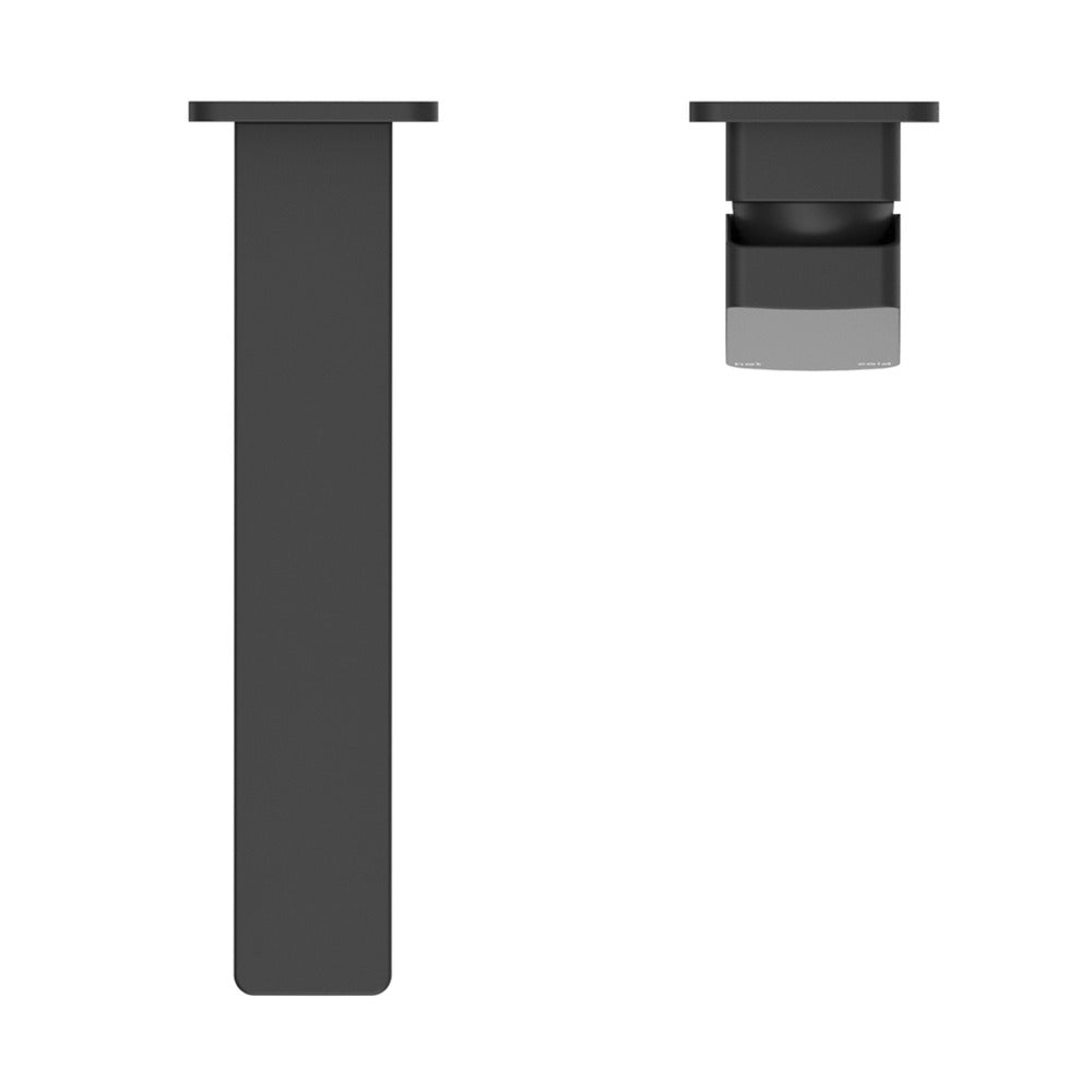 Tiago Wall-Spout Combo - 2P - TRIM KIT ONLY - Black