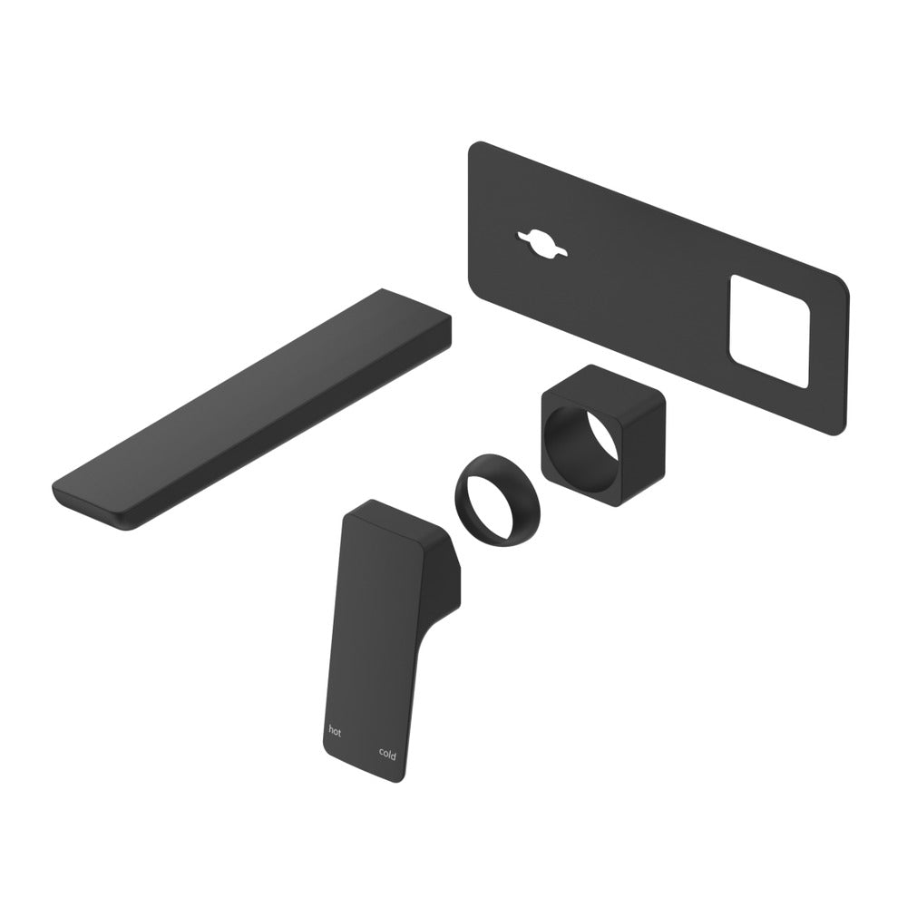 Tiago Wall-Spout Combo - 1P - TRIM KIT ONLY - Black