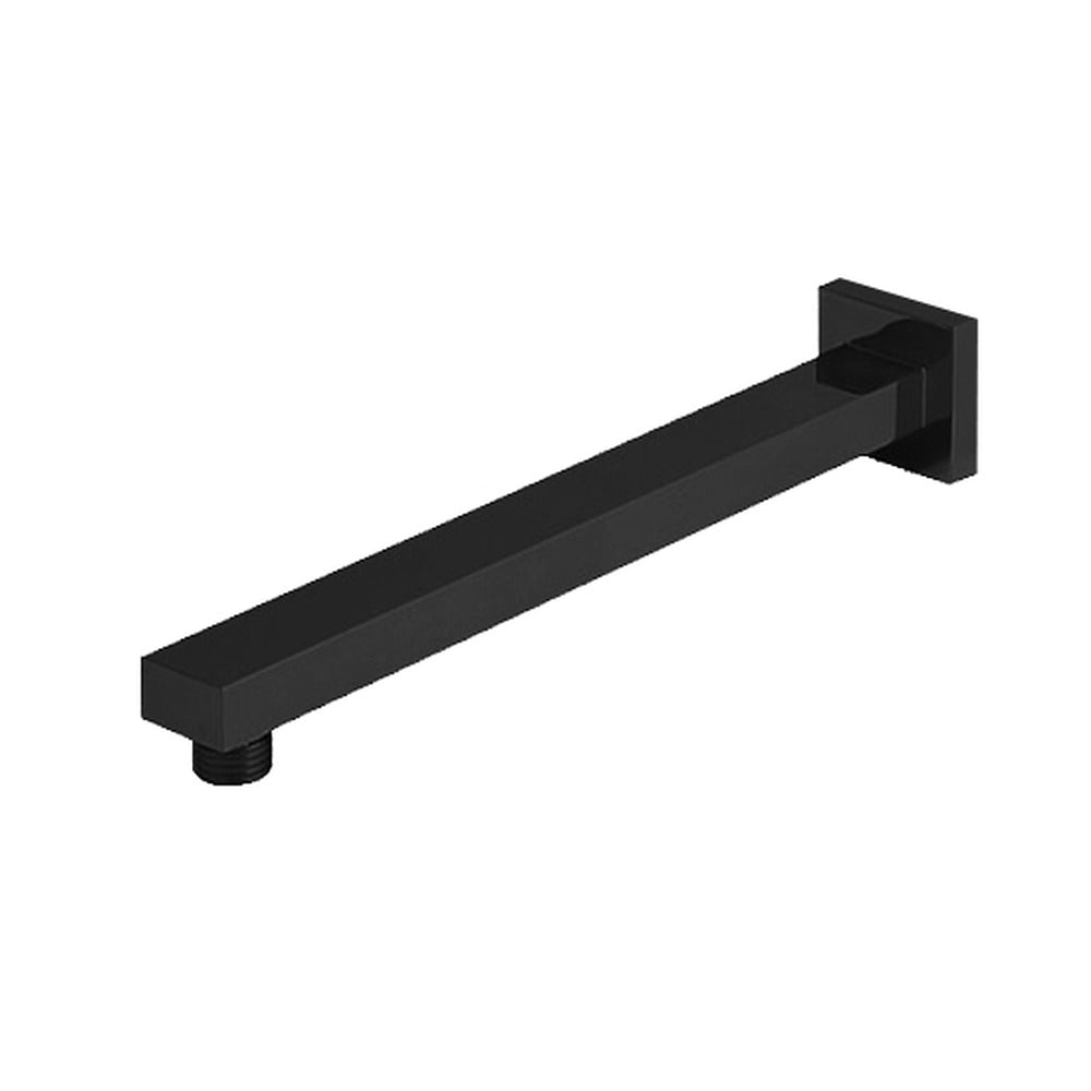 Cresta Wall Shower Arm in Black - close-up detail view