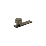 Momo Barrington Round Knob Backplate 32mm in Dark Brushed Brass - alternative product view