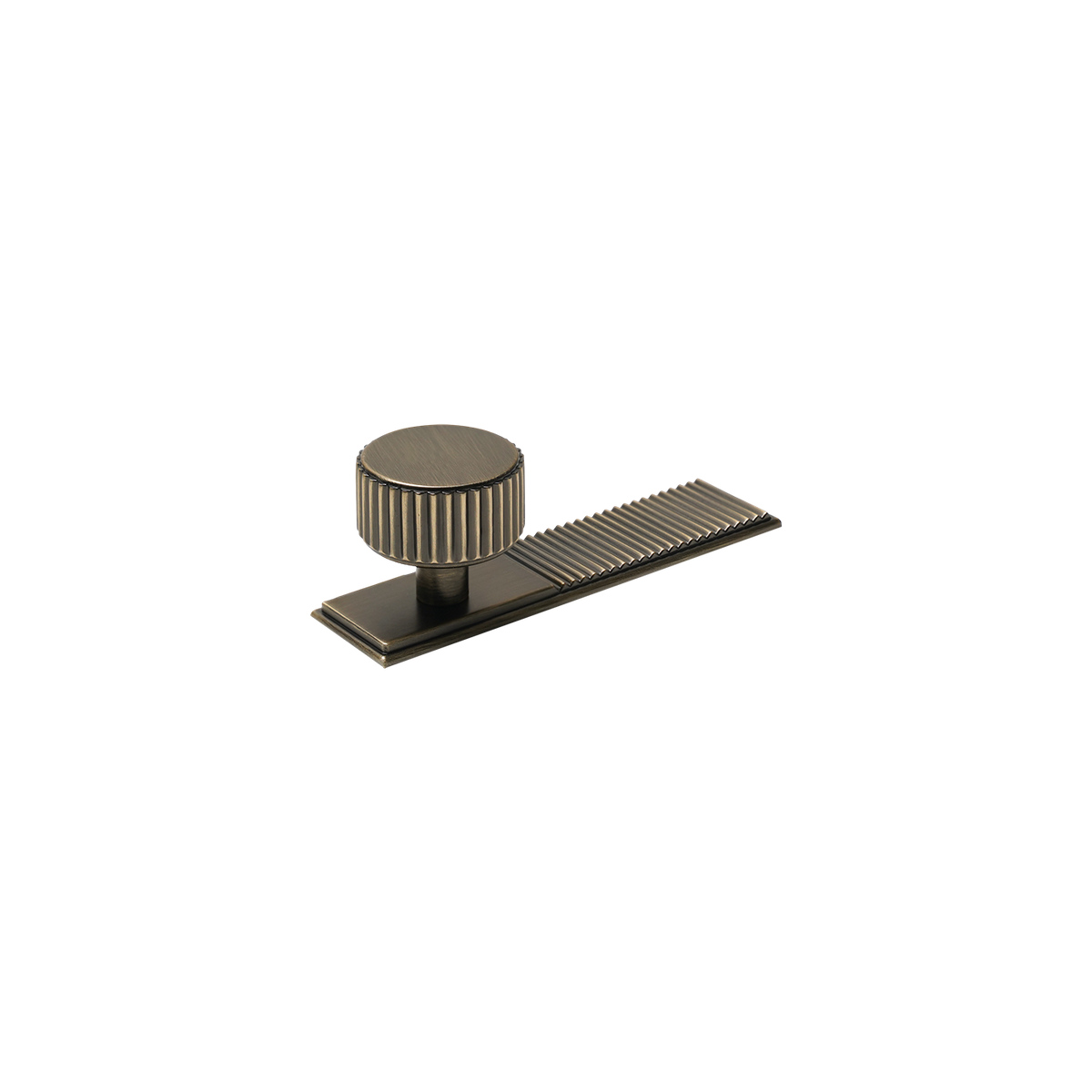 Momo Barrington Round Knob Backplate 32mm in Dark Brushed Brass - alternative product view