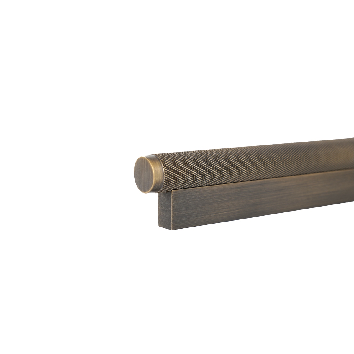 Momo Brighton Pull Handle 160mm in Dark Brushed Brass - rear mounting detail