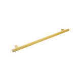 Momo Bellevue Lined Appliance Pull Solid Brass 416mm in Brushed Satin Brass - rear mounting detail