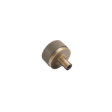 Momo Bellevue Lined Knob Solid Brass 35mm in Dark Brushed Brass - finish and profile close-up