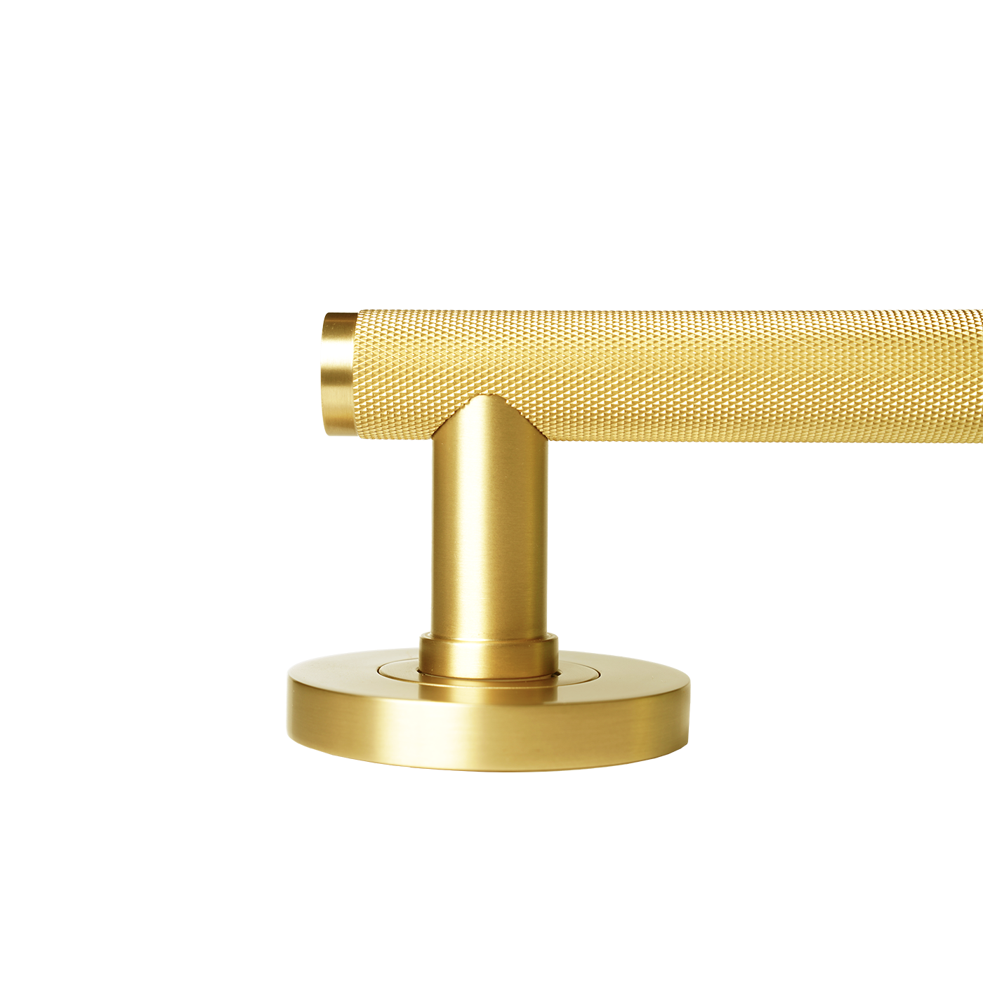 Momo Bellevue Solid Brass Knurled Mortice Lock Passage Lever Set In