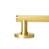 Momo Bellevue Solid Brass Knurled Tubular Latch Passage Lever Set In