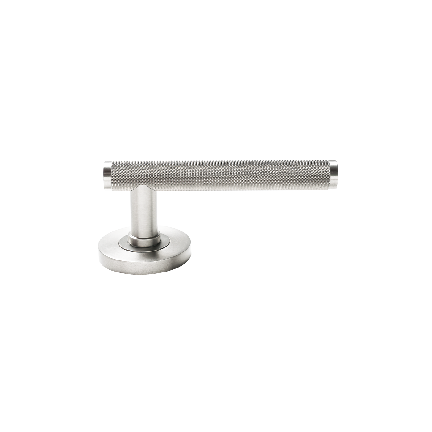 Momo Bellevue Solid Brass Knurled Tubular Latch Passage Lever Set In
