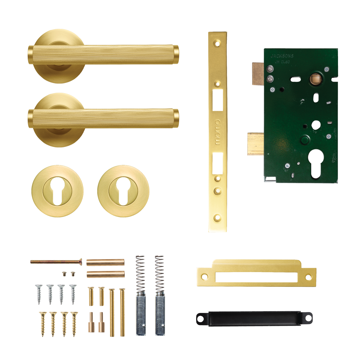 Momo Bellevue Solid Brass Lined Lever Entrance Set In