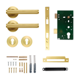 Momo Bellevue Solid Brass Lined Lever Entrance Set In