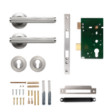 Momo Bellevue Solid Brass Lined Lever Entrance Set In