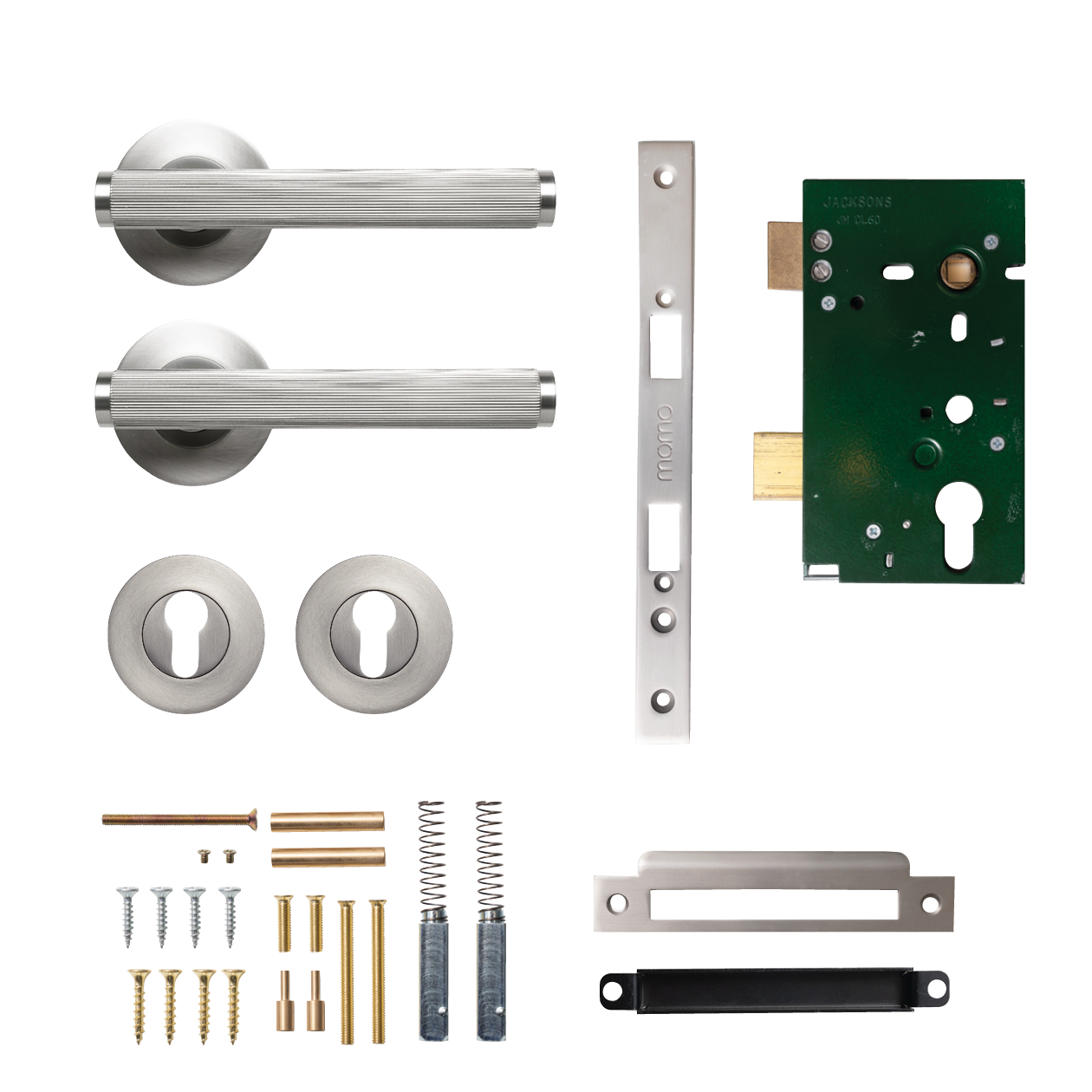 Momo Bellevue Solid Brass Lined Lever Entrance Set In