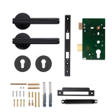 Momo Bellevue Solid Brass Lined Lever Entrance Set In