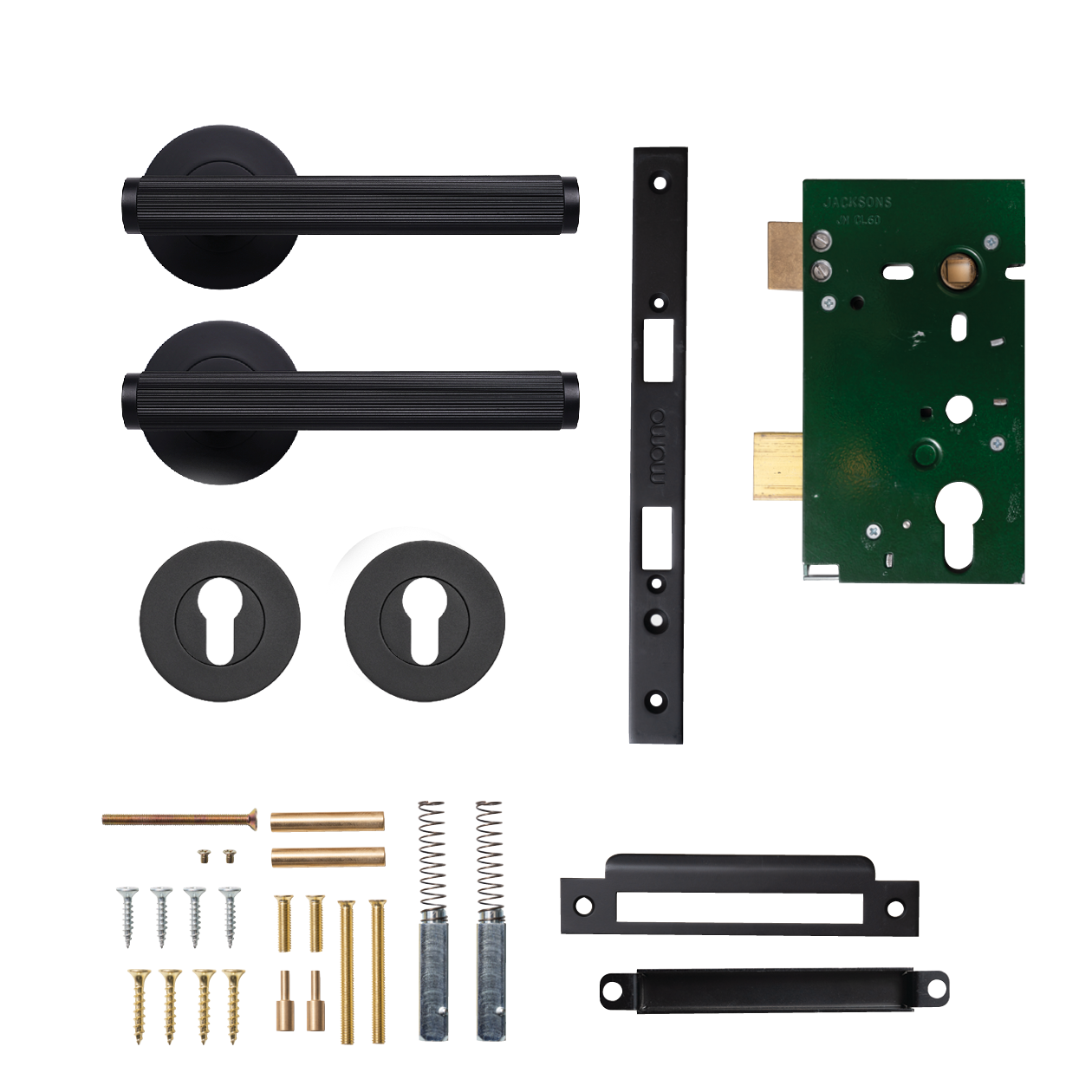 Momo Bellevue Solid Brass Lined Lever Entrance Set In