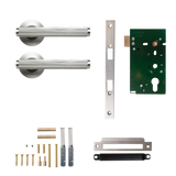 Momo Bellevue Solid Brass Lined Mortice Lock Passage Lever Set In