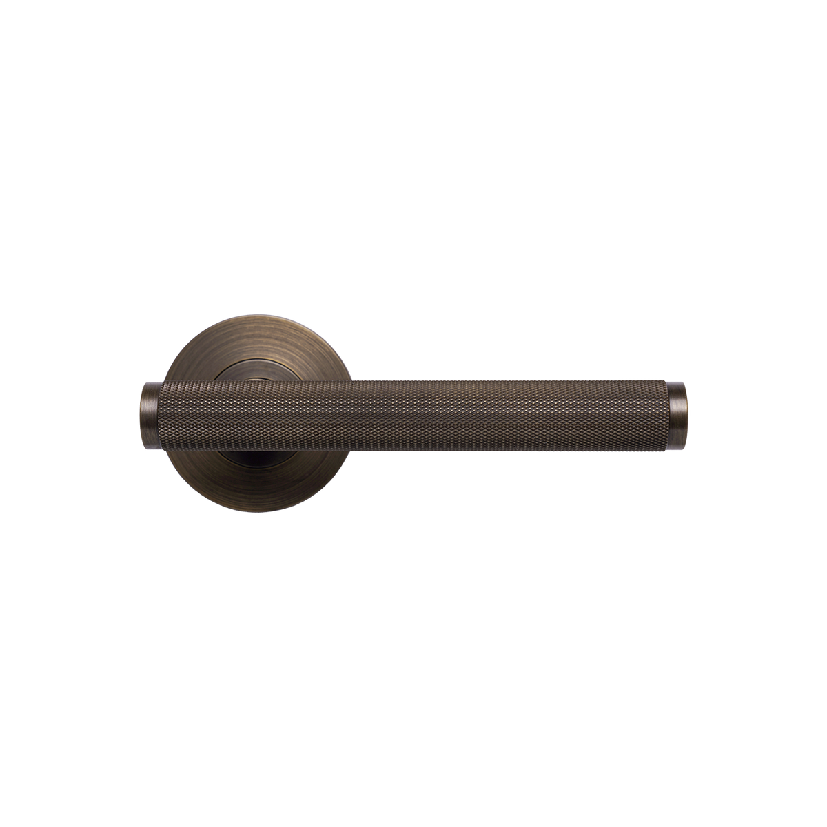 Momo Bellevue Solid Brass Knurled Mortice Lock Privacy Lever Set In