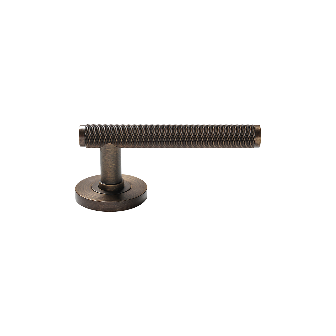 Momo Bellevue Solid Brass Knurled Mortice Lock Privacy Lever Set In