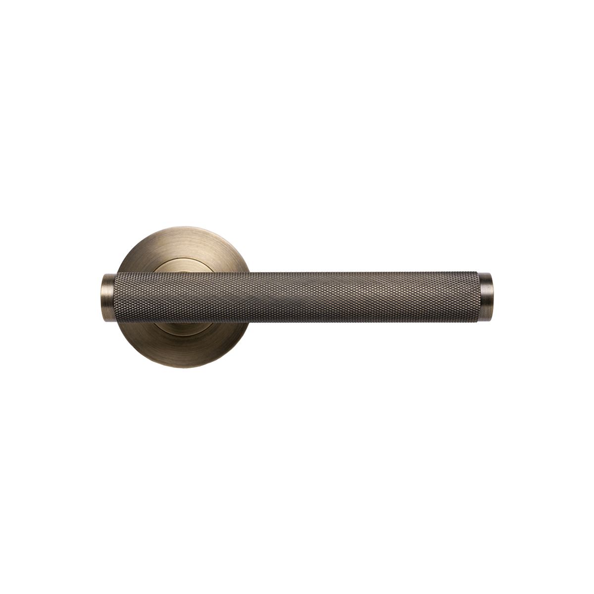 Momo Bellevue Solid Brass Knurled Mortice Lock Privacy Lever Set In