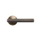 Momo Bellevue Solid Brass Knurled Mortice Lock Privacy Lever Set In