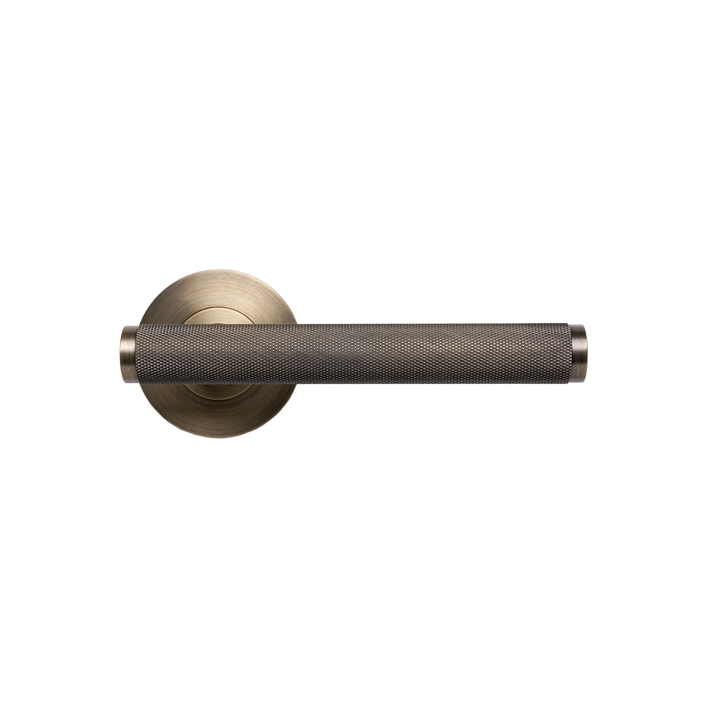 Momo Bellevue Solid Brass Knurled Lever Entrance Set In