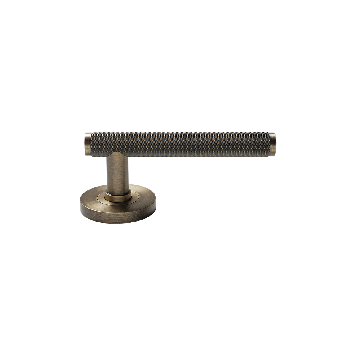 Momo Bellevue Solid Brass Knurled Mortice Lock Privacy Lever Set In