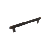 Momo Bellevue Knurled Bar Pull Solid Brass 160mm in Dark Bronze - angled product view