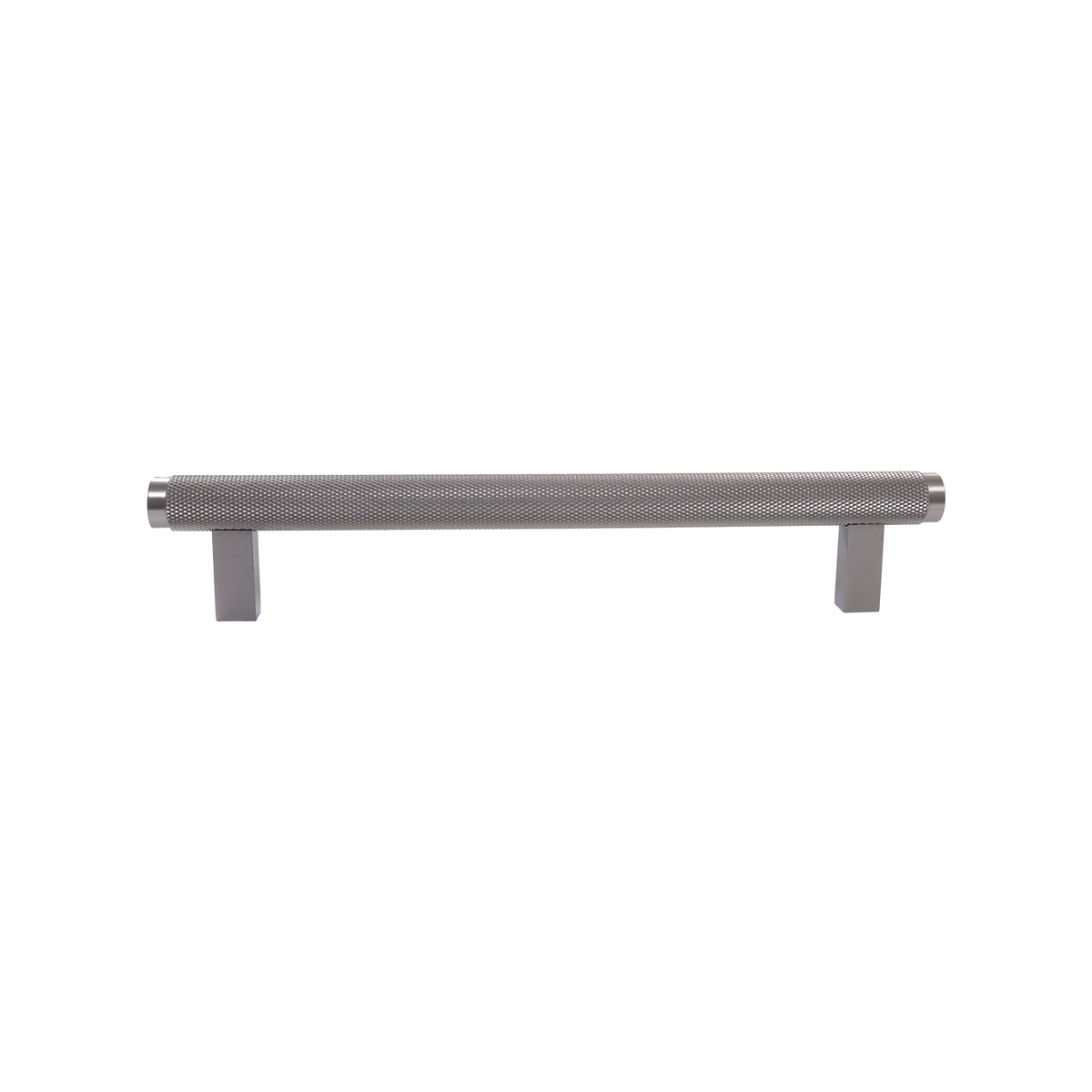 Momo Bellevue Knurled Bar Pull Solid Brass 160mm in Dark Bronze - rear mounting detail