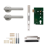 Momo Bellevue Solid Brass Plain Mortice Lock Passage Lever Set In