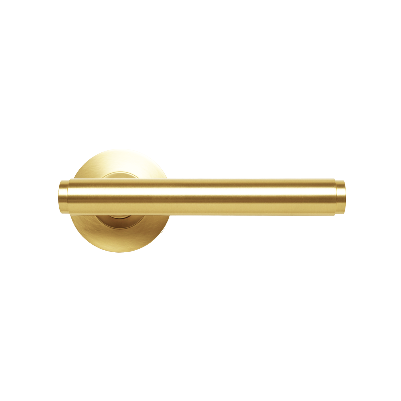 Momo Bellevue Solid Brass Plain Tubular Latch Passage Lever Set In