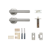 Momo Bellevue Solid Brass Plain Tubular Latch Passage Lever Set In