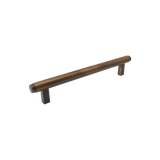 Momo Bellevue Plain Bar Pull Solid Brass 160mm in Bronze - side profile view