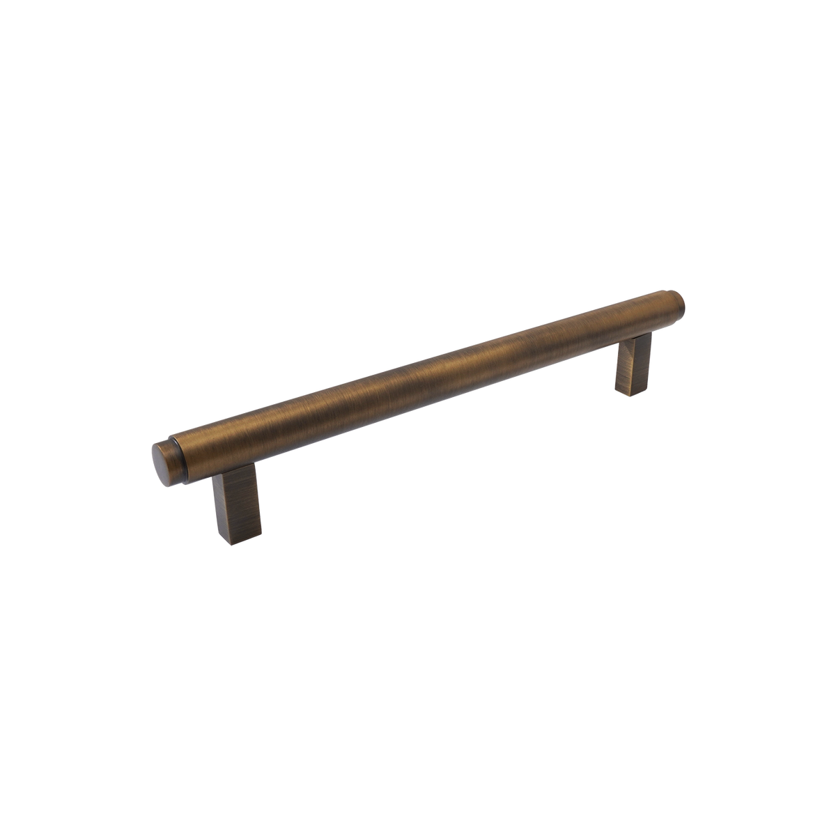 Momo Bellevue Plain Bar Pull Solid Brass 160mm in Bronze - side profile view