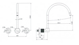 Cadence Wall Sink Set 1/4 Turn - Matte Black