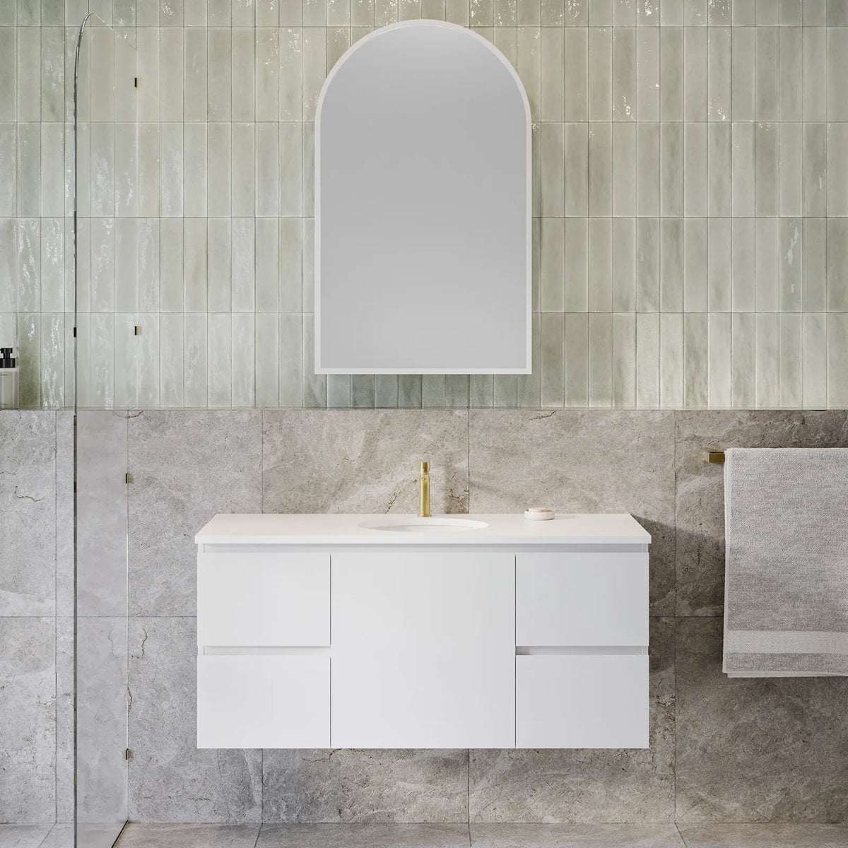 Timberline Carlo Vanity 1500mm Double Bowl