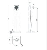 Cascade Bath Spout - Matte Black