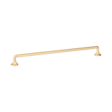 Momo Caselle D Handle 320mm in Satin Brass - side profile view