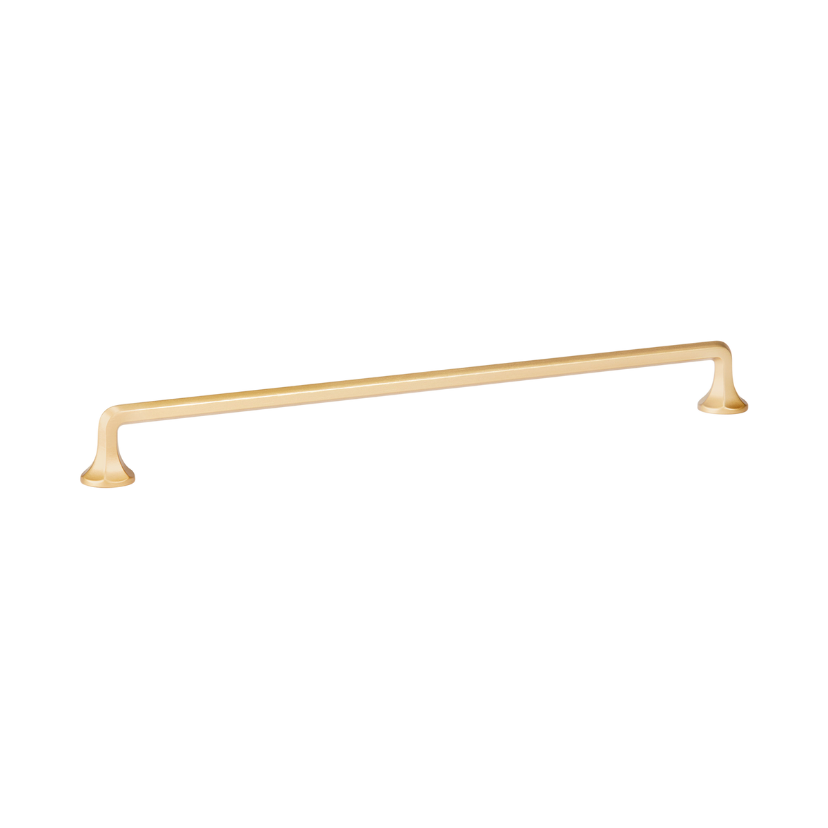 Momo Caselle D Handle 320mm in Satin Brass - side profile view