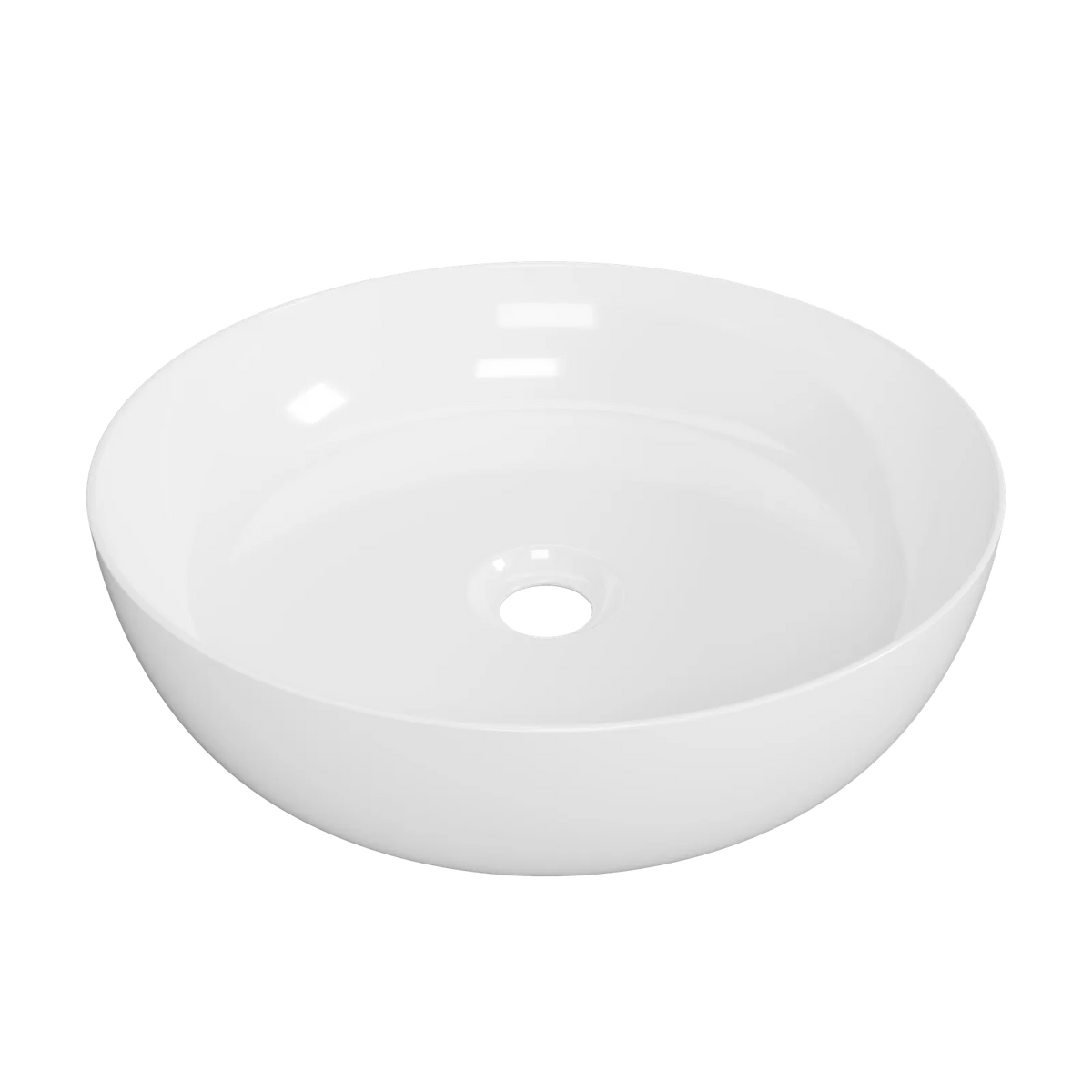 Timberline Chase Above Counter Basin 400mm Gloss White