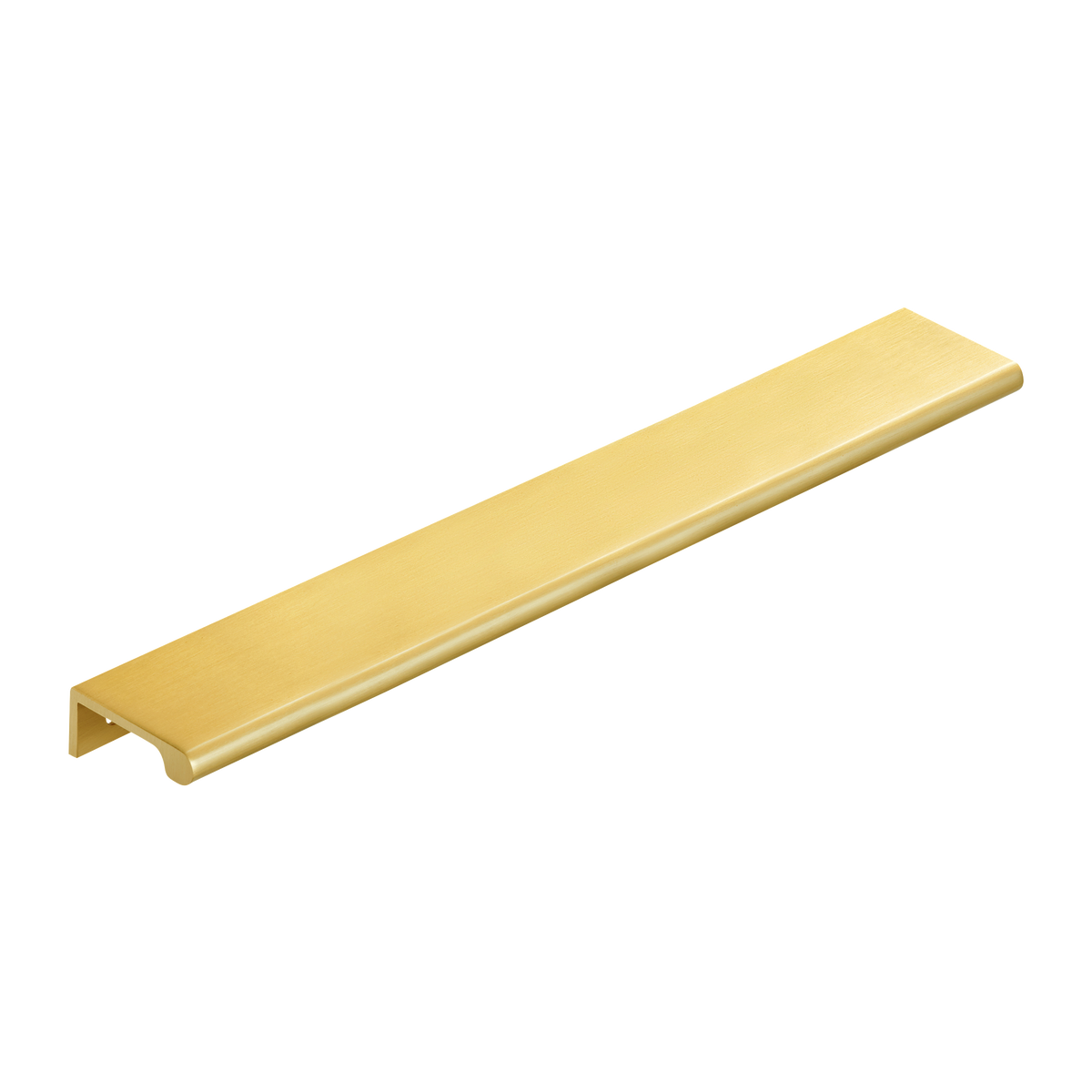 Momo Chelsea Solid Brass Lip Pull 256mm in Brushed Satin Brass - full product view