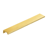 Momo Chelsea Solid Brass Lip Pull 256mm in Brushed Satin Brass - full product view