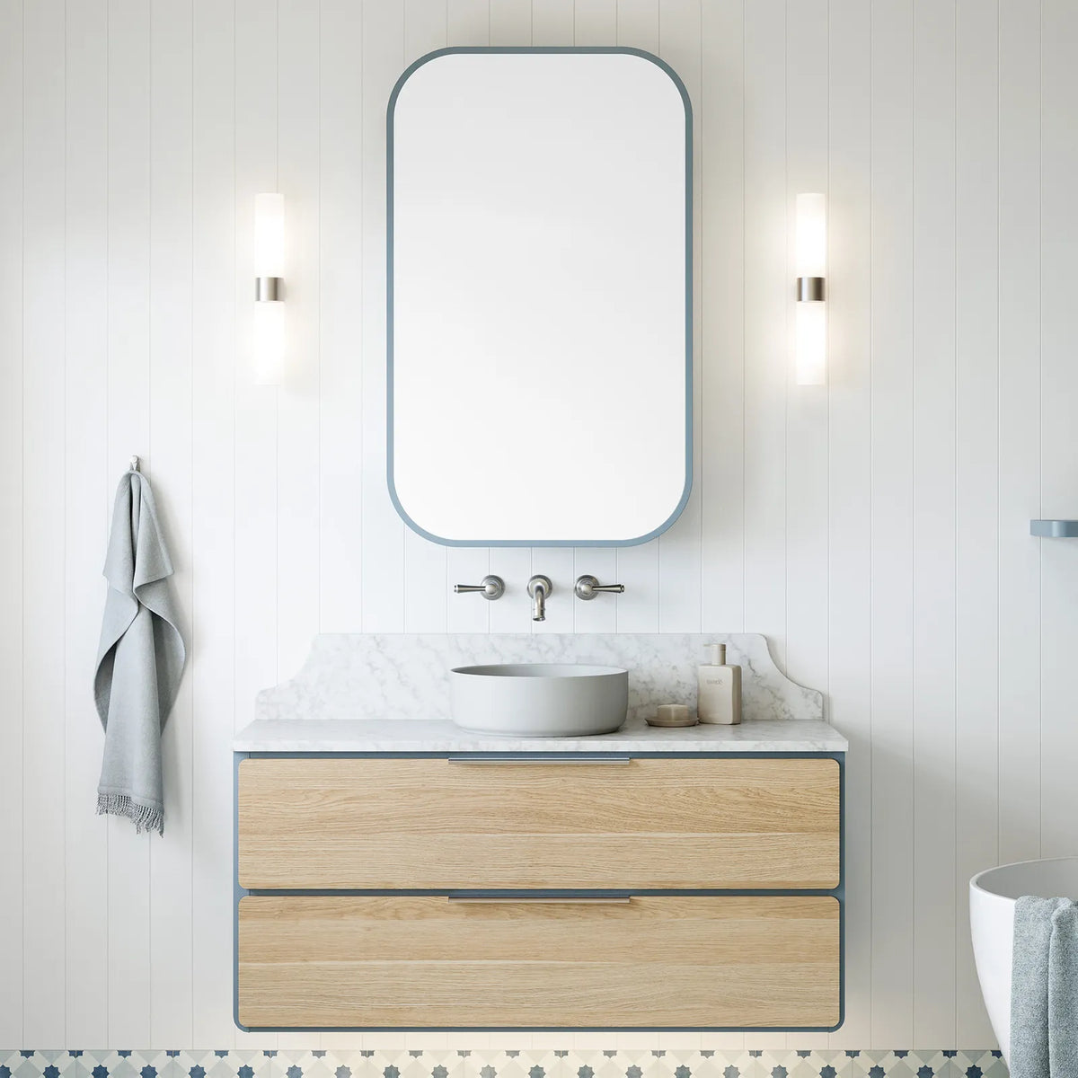 Timberline Colby Vanity 1800mm Offset Bowl
