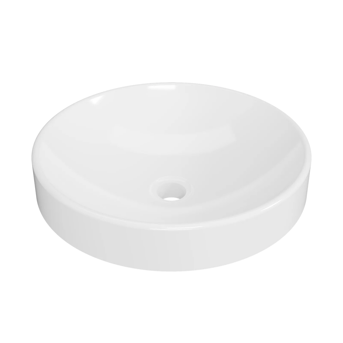 Timberline Corrida Semi Inset Basin 430mm Gloss White