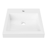 Timberline Cove Semi Inset Basin 460mm (1 Tap Hole) Gloss White