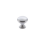 Momo Florencia Plain Knob 29mm in Chrome Plated - close-up detail view